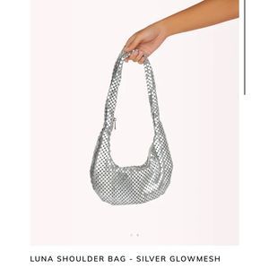 Billini LUNA SHOULDER BAG - SILVER GLOWMESH